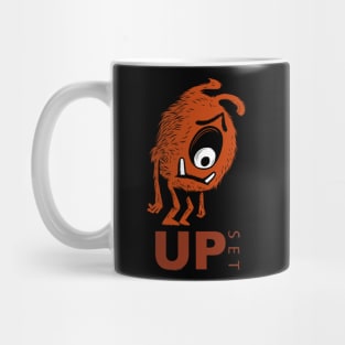 Artwork illustration design of upset doodle monster expression Mug